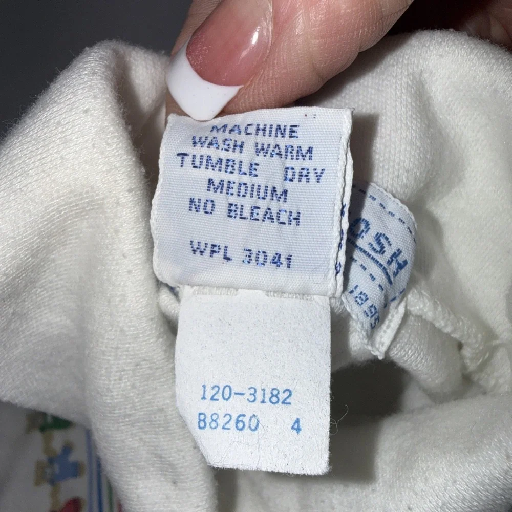 Vintage Oshkosh Turtleneck Top Long Sleeve Bears Print Toddler‎ 18 Months Boys